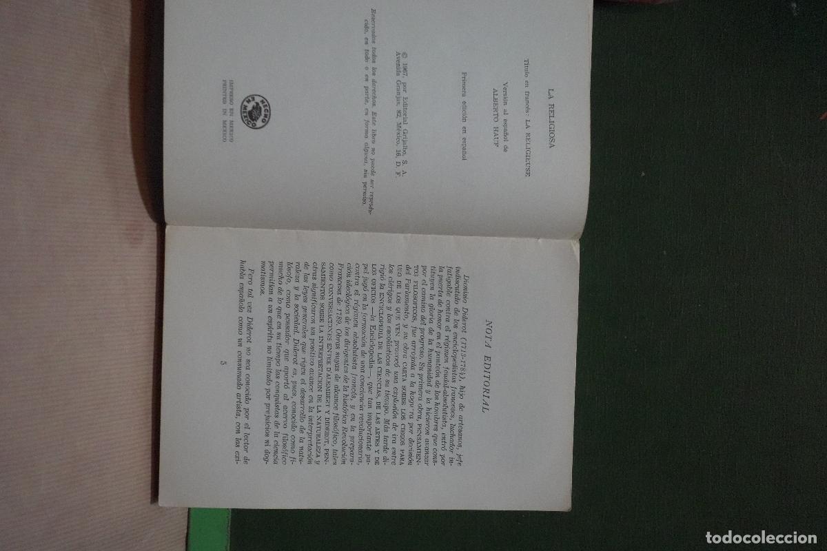 Libros de segunda mano: diderot. La religiosa - Foto 2