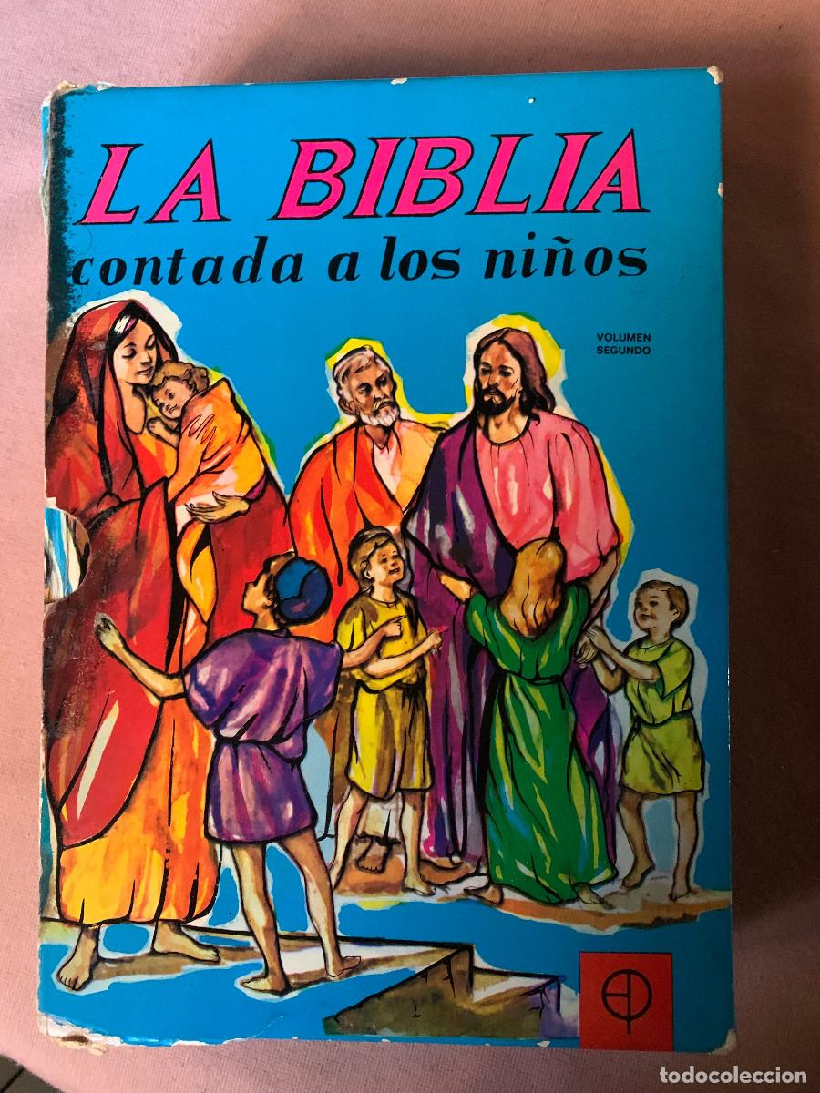Libros de segunda mano: Libro La Biblia contada a los ni&ntilde;os (2 tomos) - Foto 2