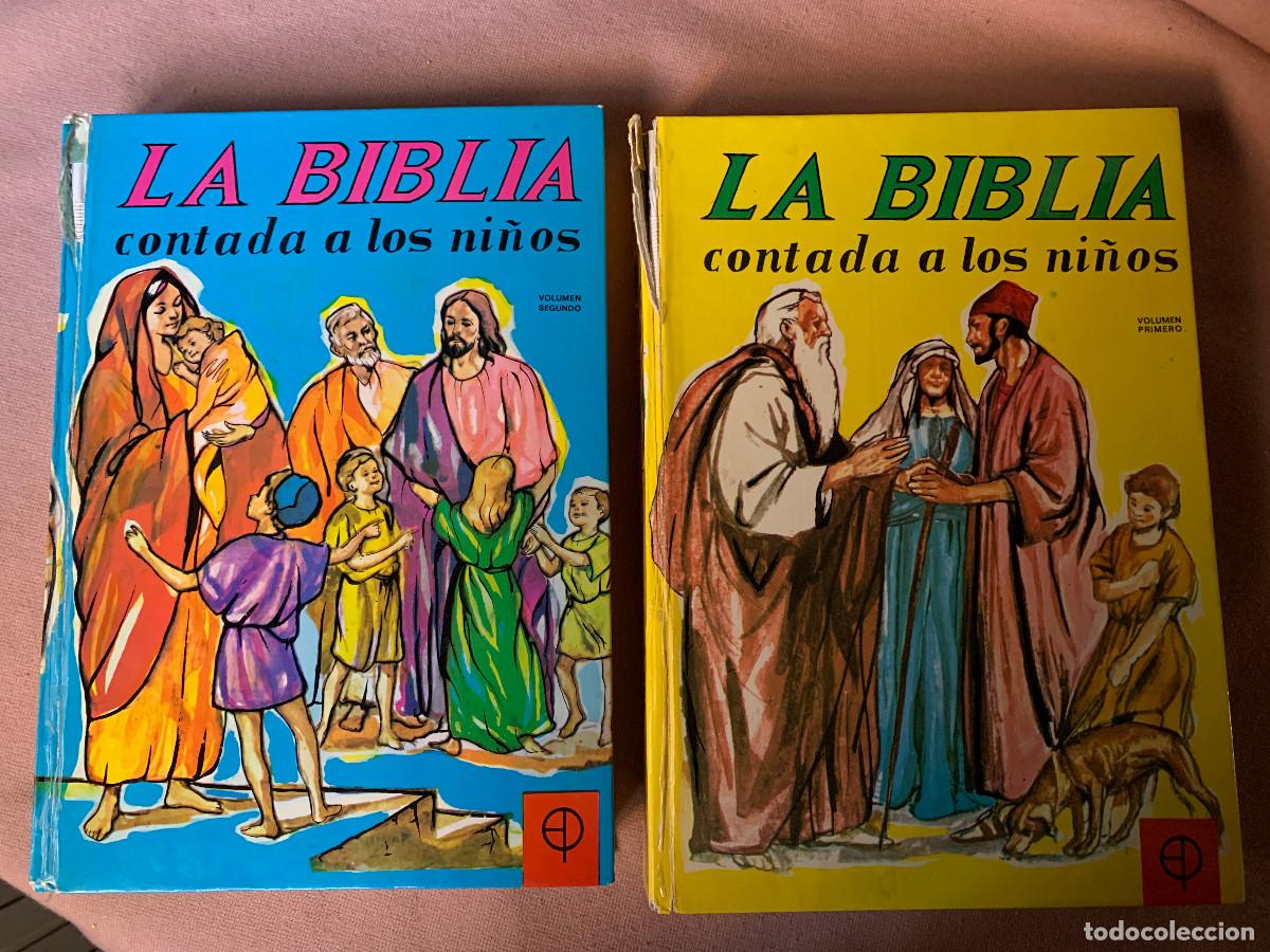 Libros de segunda mano: Libro La Biblia contada a los ni&ntilde;os (2 tomos) - Foto 3