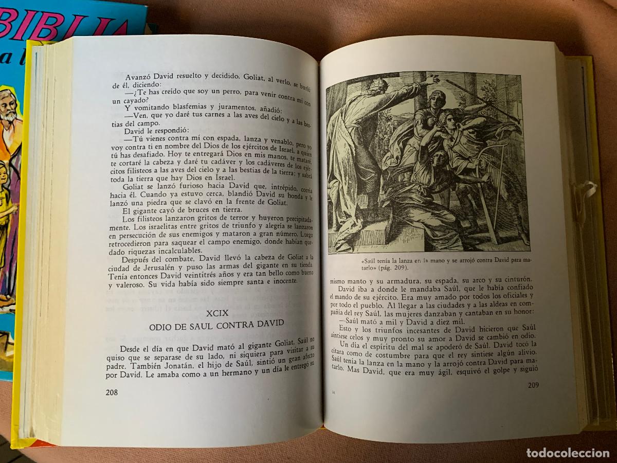 Libros de segunda mano: Libro La Biblia contada a los ni&ntilde;os (2 tomos) - Foto 4