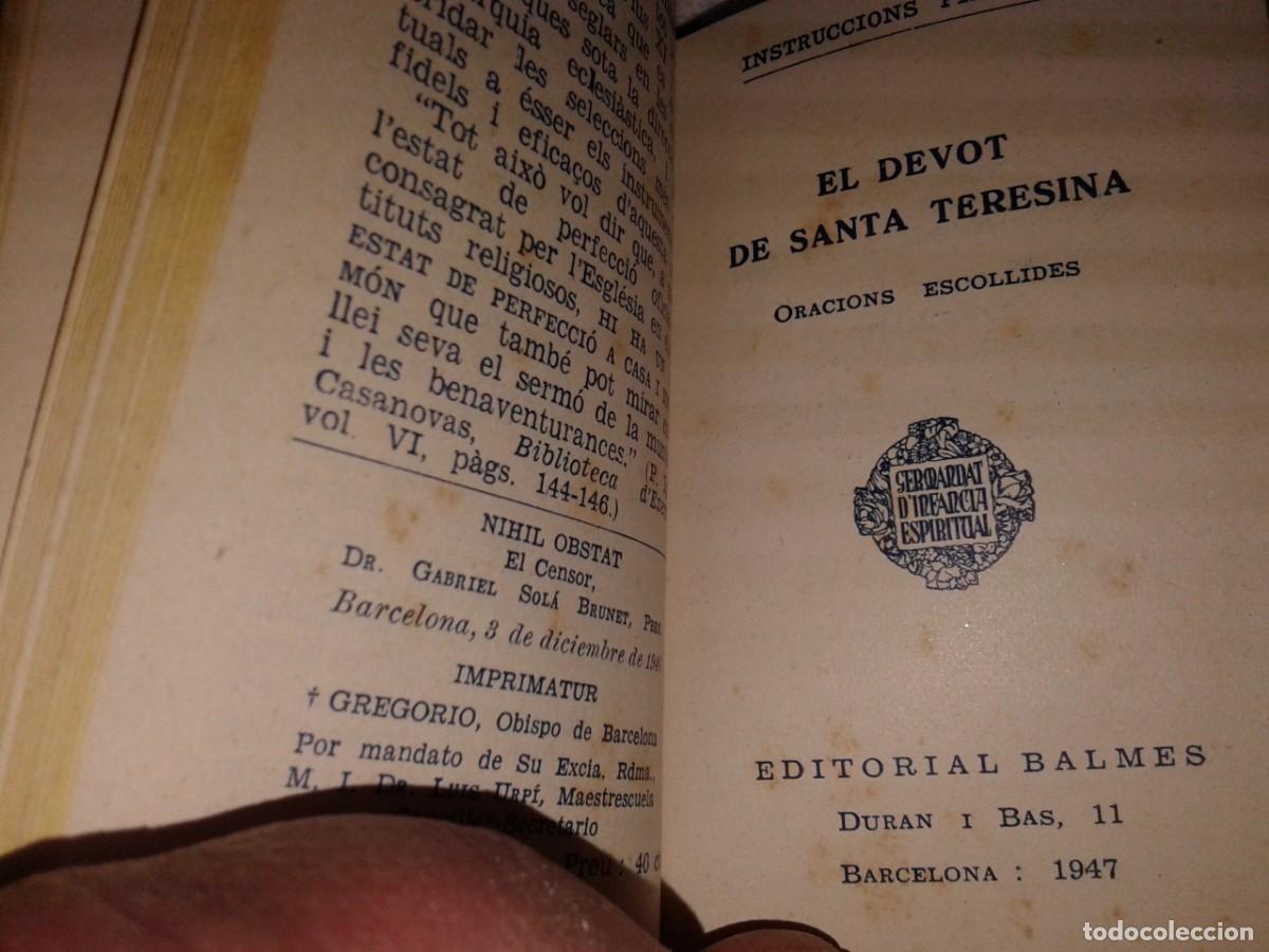 Libros de segunda mano: INSTRUCCIONS PIADOSES, EN CATALAN, B 16 - Foto 7