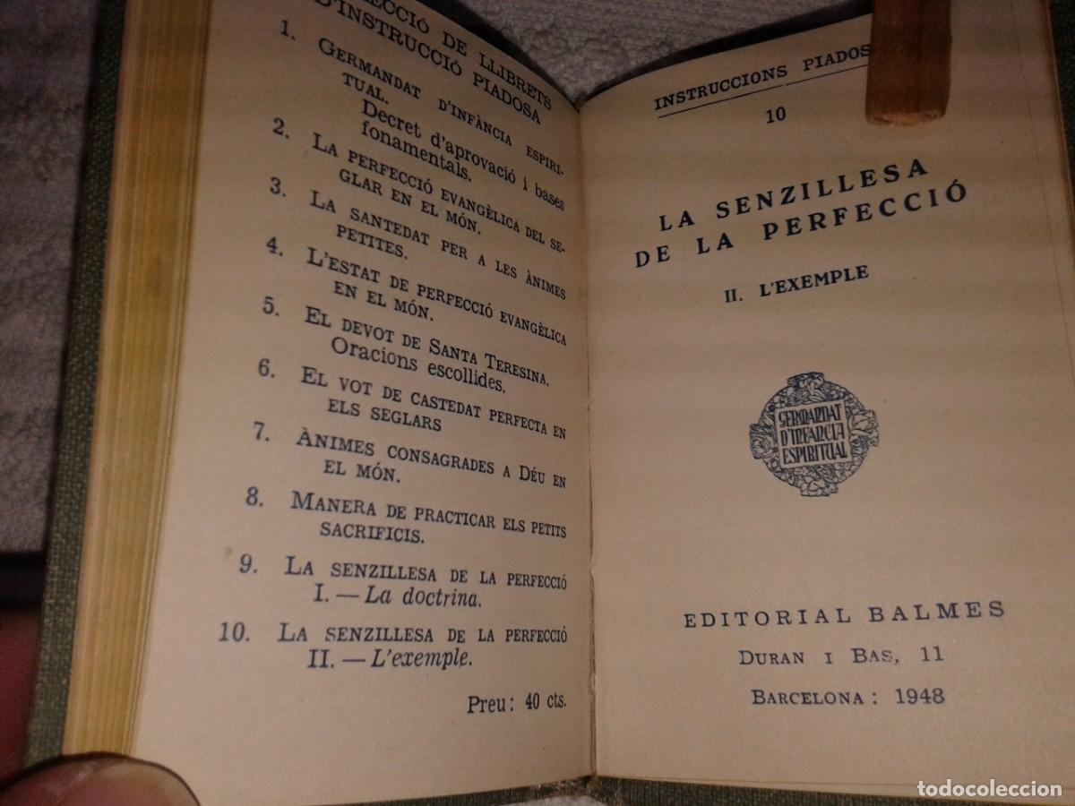 Libros de segunda mano: INSTRUCCIONS PIADOSES, EN CATALAN, B 16 - Foto 12
