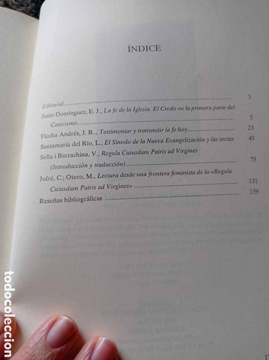Libros de segunda mano: Nova et vetera revista - Foto 2