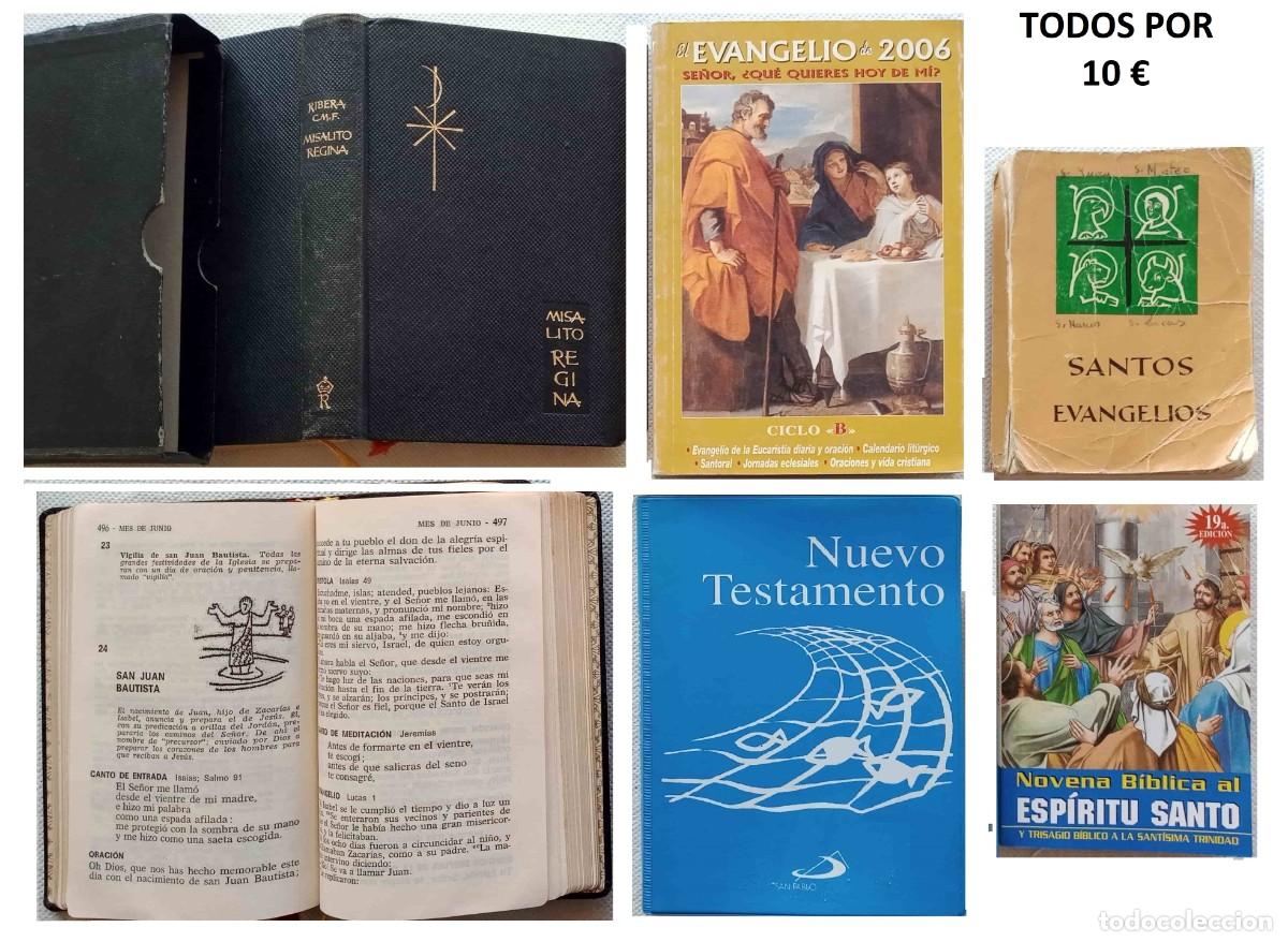 Libros de segunda mano: 5 LIBRITOS DE RELIGI&Oacute;N Y MISALITO REGINA