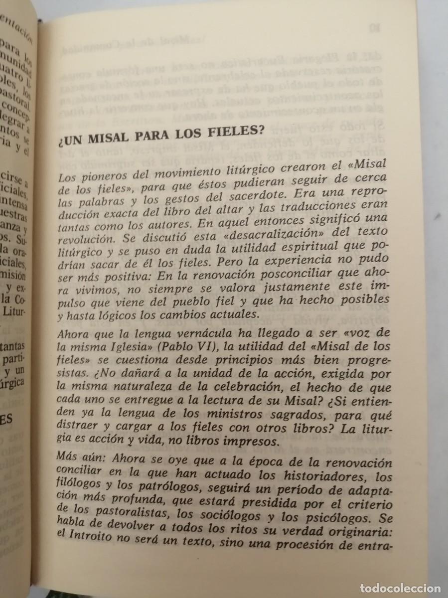 Libros de segunda mano: Misal de la Comunidad - Foto 3