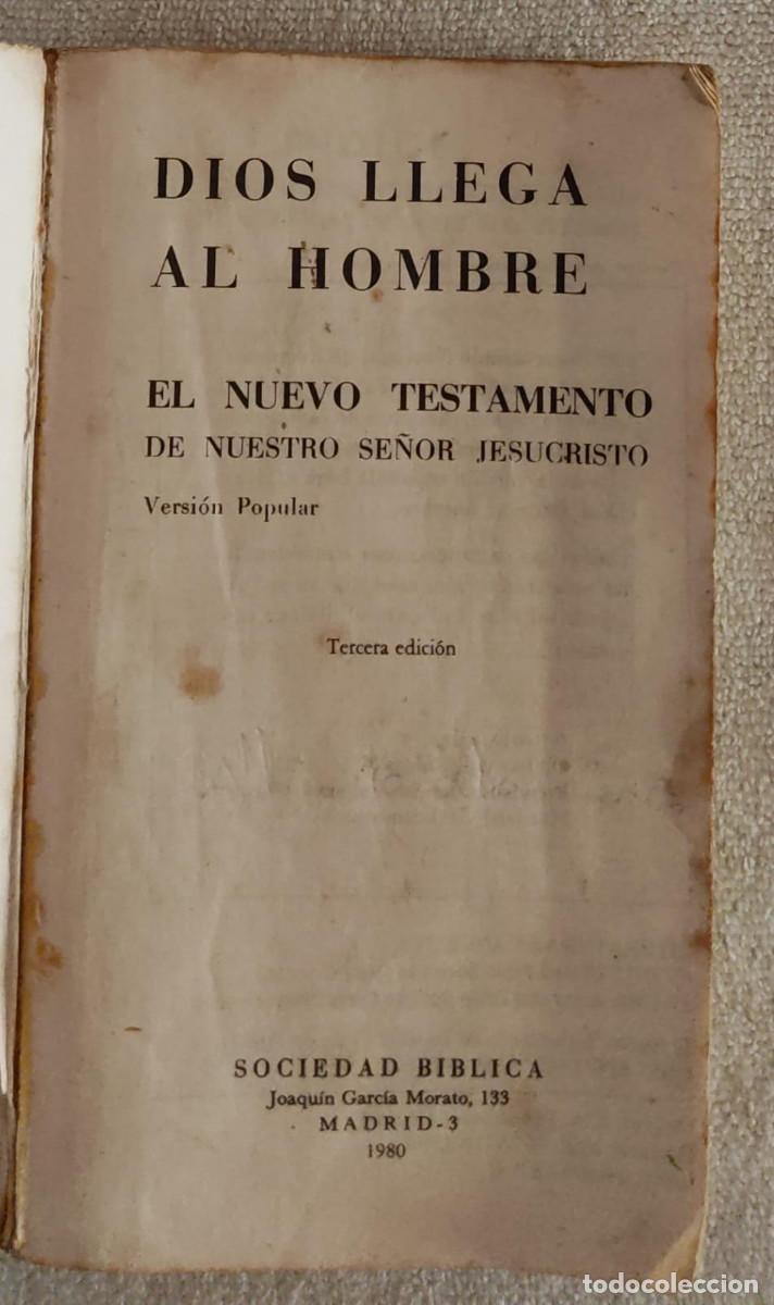 Libros de segunda mano: DIOS HABLA AL HOMBRE. - Foto 6