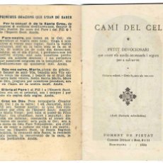 Libros de segunda mano: CAMÍ DEL CEL, PETIT DEVOCIONARI. (1945).. Lote 401846984