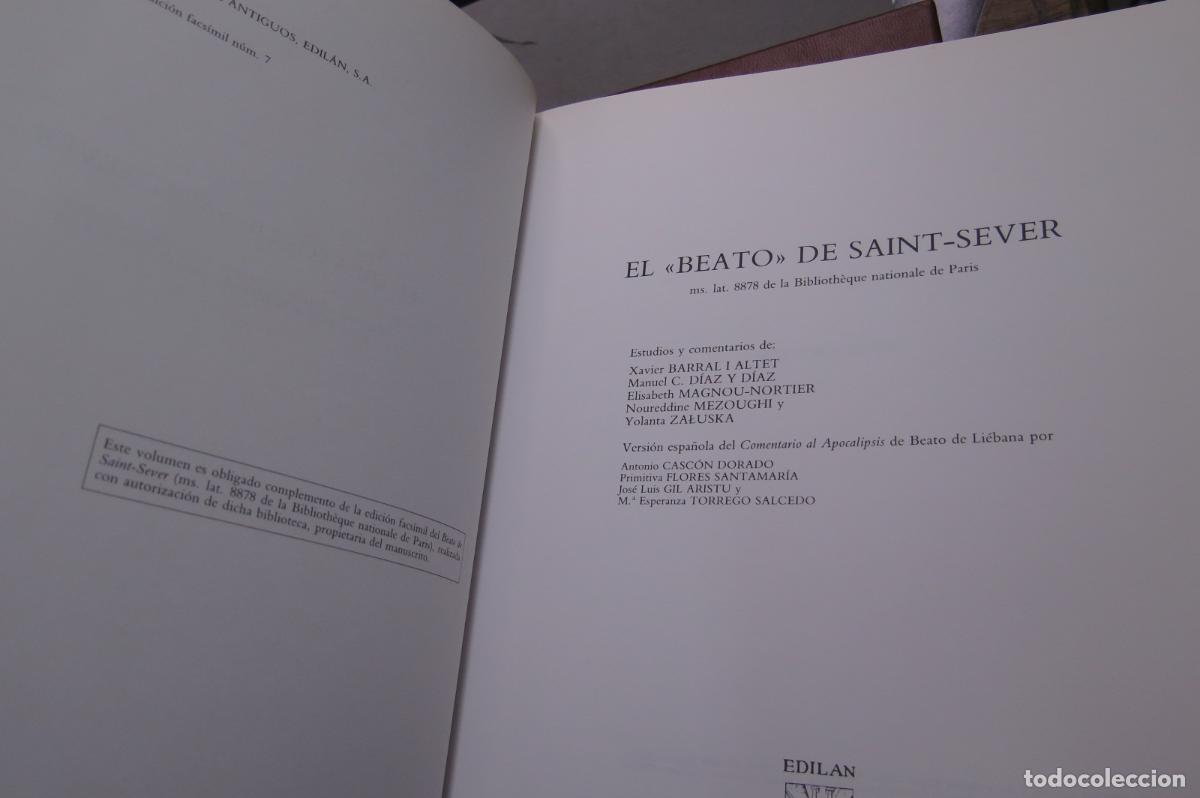 Libros de segunda mano: El Beato de Saint Sever. Comentarios al Apocalipsis y al Libro de Daniel. BEATO DE LIEBANA. FACSIMIL - Foto 9