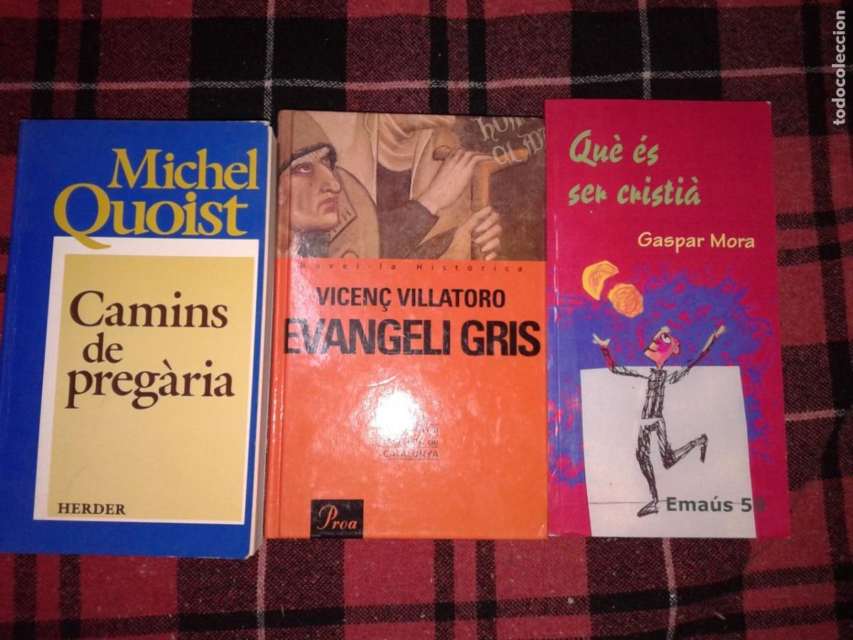 Libros de segunda mano: LOTE DE 3 LIBROS RELIGIOSOS EN CATAL&Aacute;N, B17 - Foto 1