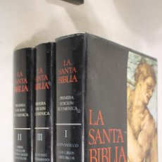 Libros de segunda mano: LA SANTA BIBLIA - 1969 - PRIMERA EDICIÓN ECUMENICA EN TRES VOLUMENES. Lote 402140019