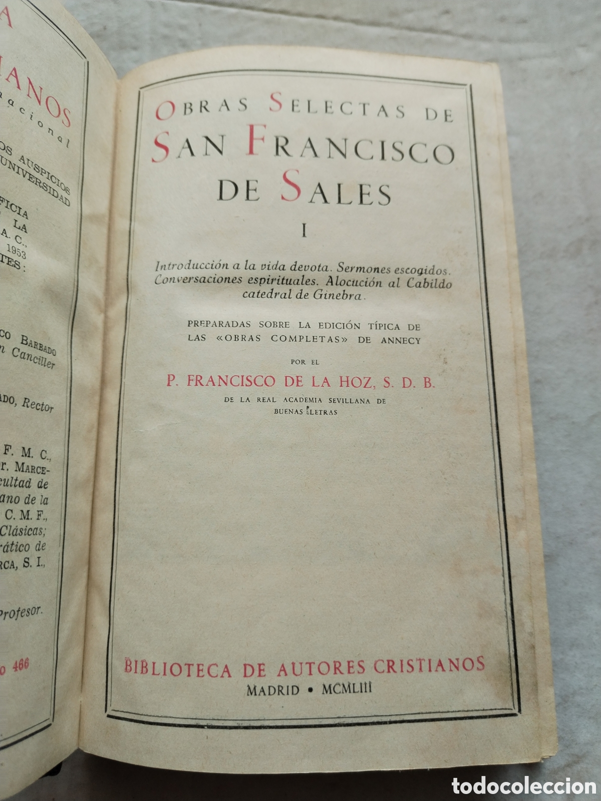 Libros de segunda mano: OBRAS SELECTAS DE SAN FRANCISCO DE SALES/B.A.C. - Foto 4