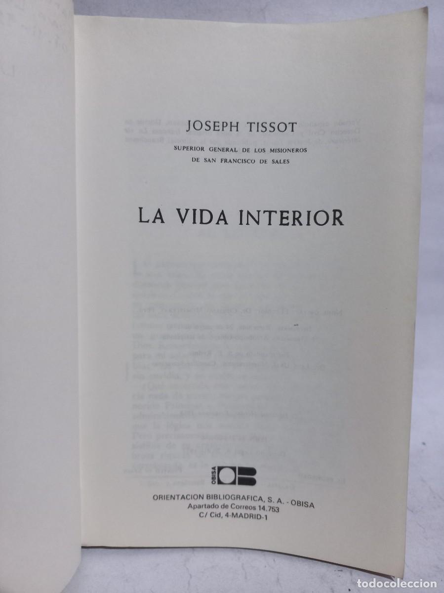 Libros de segunda mano: Joseph Tissot - La Vida Interior - 1958 - Foto 3