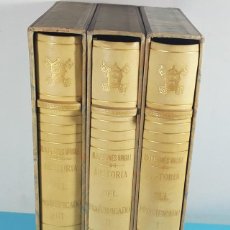 Libros de segunda mano: HISTORIA DEL PONTIFICADO, MANUEL ARAGONÉS VIRGILI 1945, LOS 3 VOLÚMENES, NUMERADO Nº 25 DE 185,FUNDA