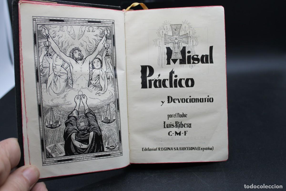 Libros de segunda mano: MISAL PR&Aacute;CTICO Y DEVOCIONARIO LUIS RIBERA EDITORIAL REGINA 1950 - Foto 3