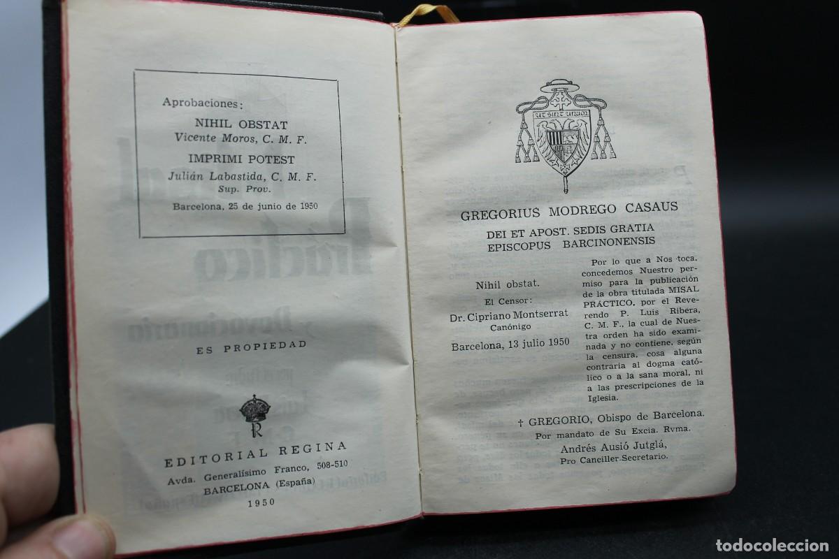 Libros de segunda mano: MISAL PR&Aacute;CTICO Y DEVOCIONARIO LUIS RIBERA EDITORIAL REGINA 1950 - Foto 4