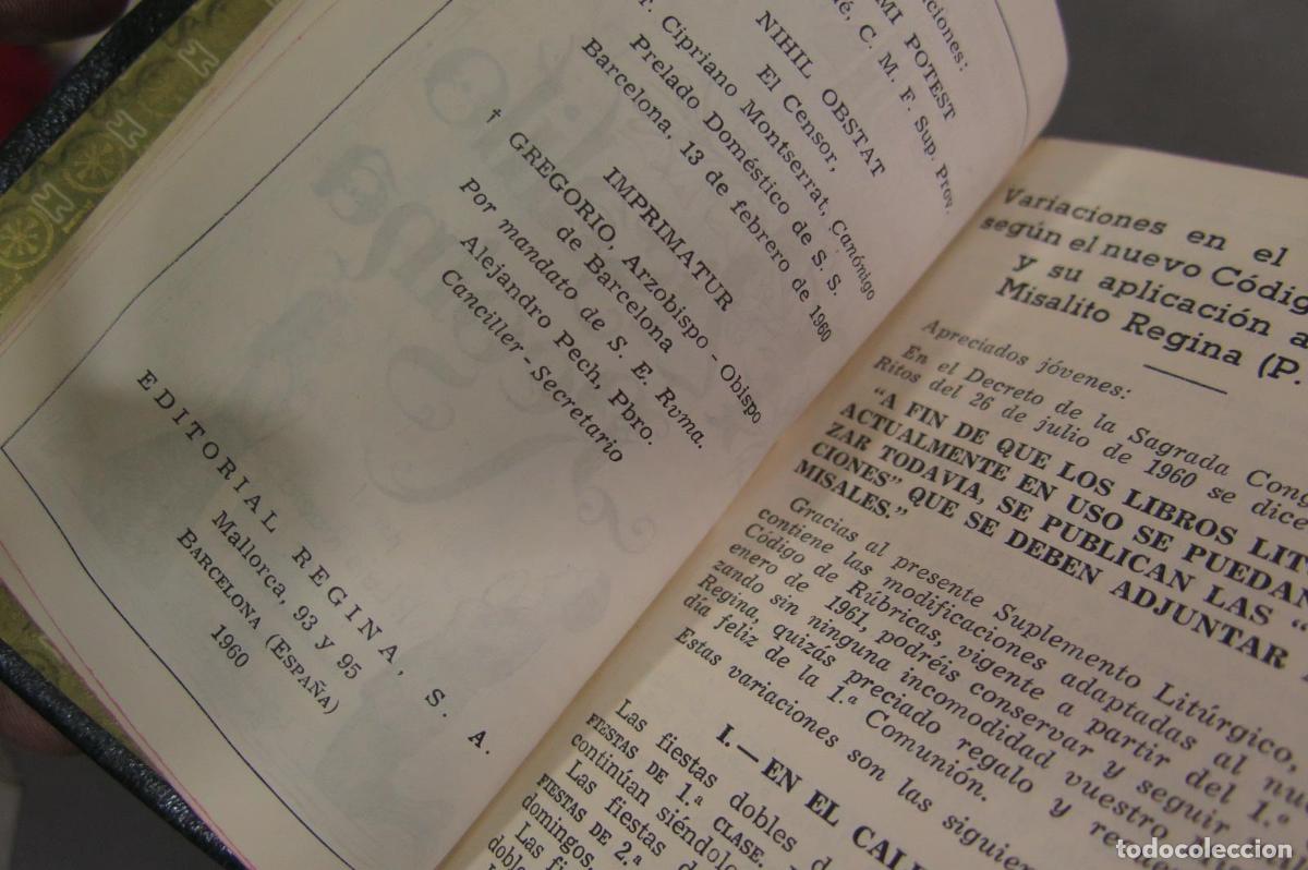 Libros de segunda mano: 1960.- MISALITO REGINA. P. RIBERA - Foto 3