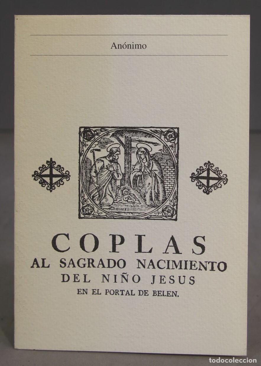 Libri di seconda mano: COPLAS AL SAGRADO NACIMIENTO DEL NI&Ntilde;O JES&Uacute;S EN EL PORTAL DE BEL&Eacute;N