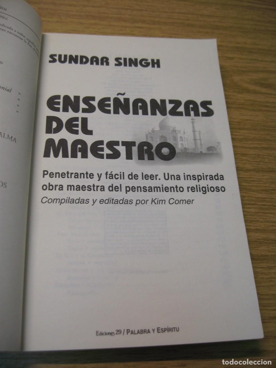 Libros de segunda mano: SUNDAR SINGH. ENSE&Ntilde;ANZAS DEL MAESTRO. EDICIONES 29. 2002. - Foto 4