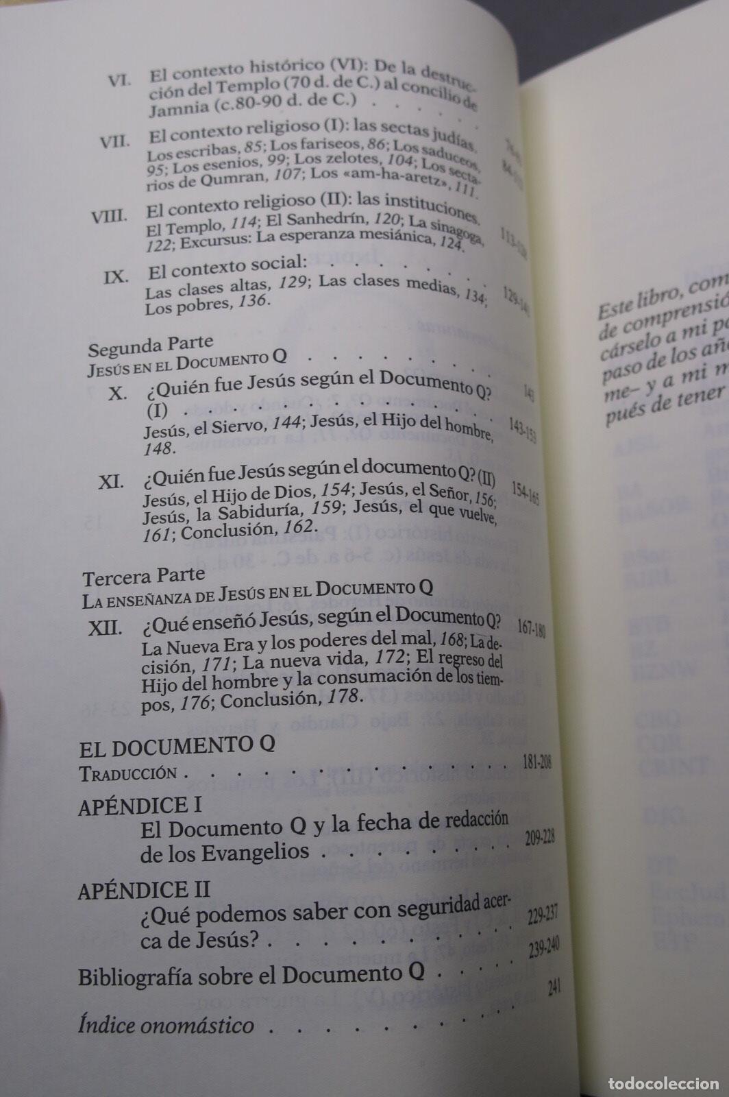 Libros de segunda mano: El Documento Q. C&eacute;sar Vidal - Foto 3