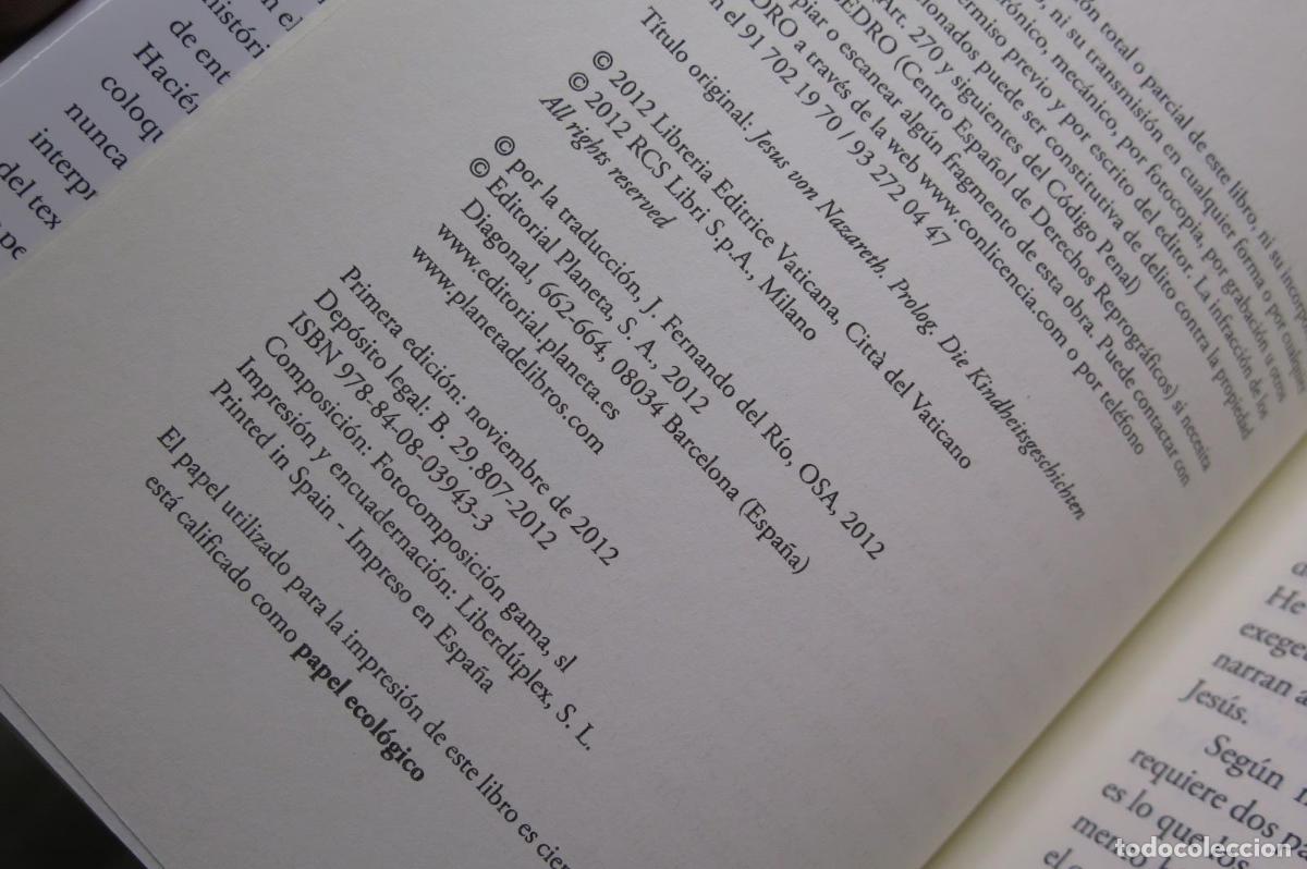 Libros de segunda mano: La infancia de Jes&uacute;s. Benedicto XVI - Foto 2