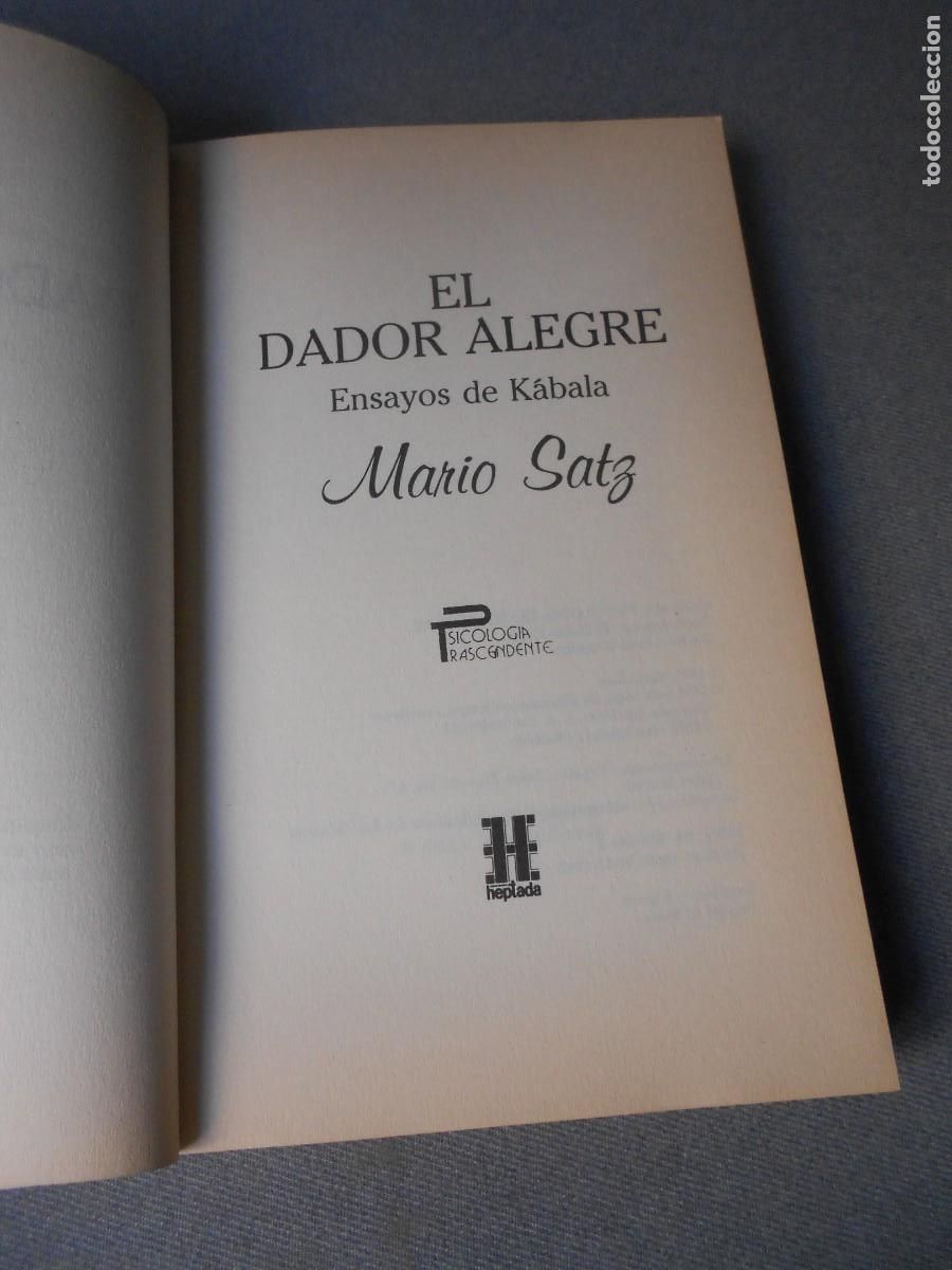 Libros de segunda mano: EL DADOR ALEGRE - Foto 3