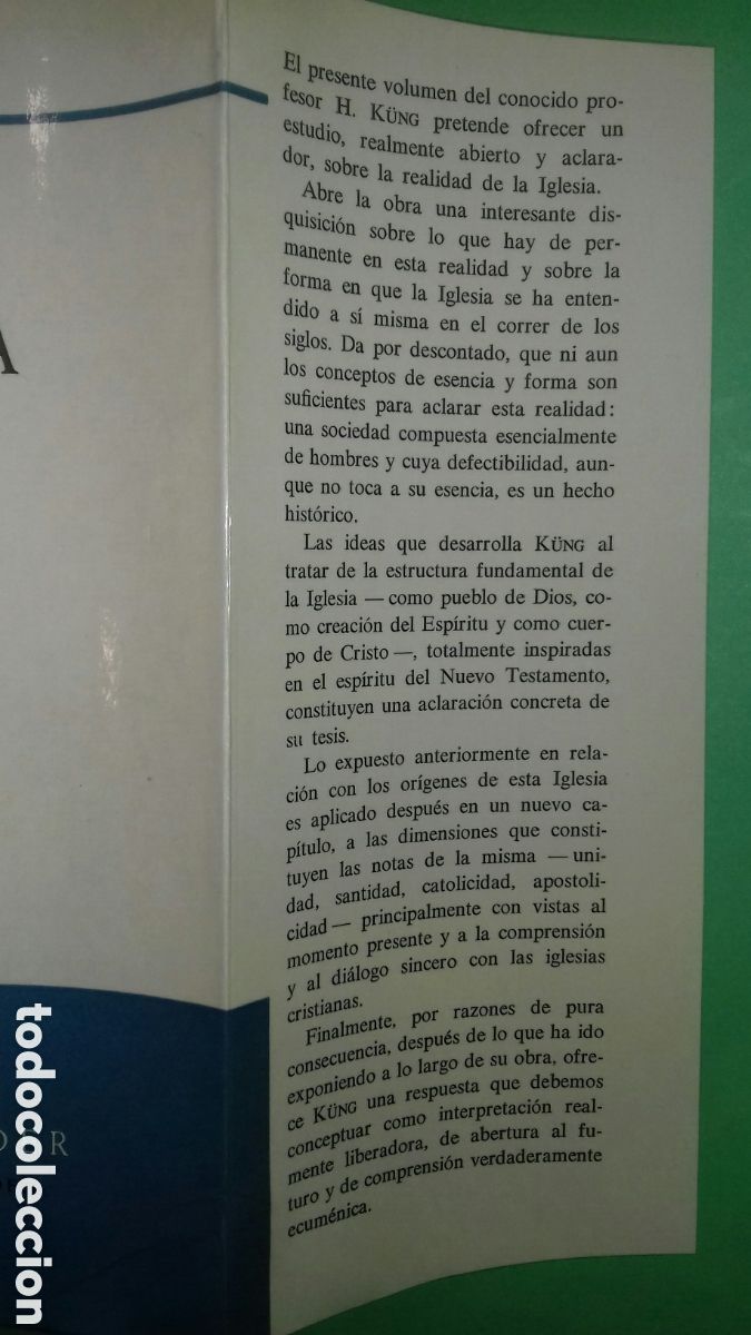 Libros de segunda mano: HANS K&Uuml;NG: LA IGLESIA. ED. HERDER, 1969. - Foto 3