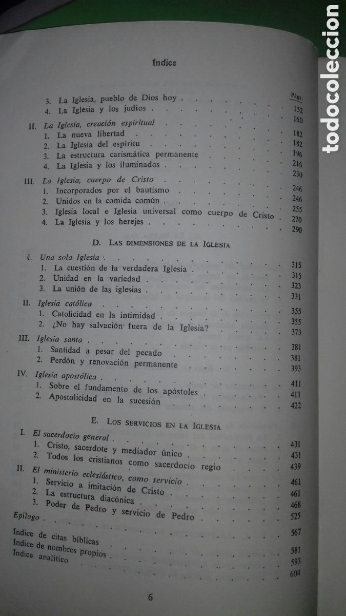 Libros de segunda mano: HANS K&Uuml;NG: LA IGLESIA. ED. HERDER, 1969. - Foto 6