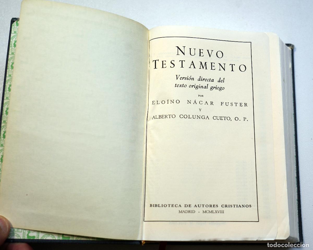 Libros de segunda mano: NUEVO TESTAMENTO NACAR COLUNGA - Foto 2