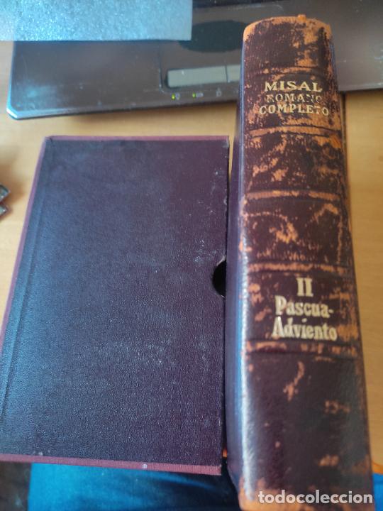 Libros de segunda mano: MISAL 1973 II PASCUA ADVIENTO ED AUTORES CRISTIANOS PAPEL BIBLIA 1519 PAG PIEL