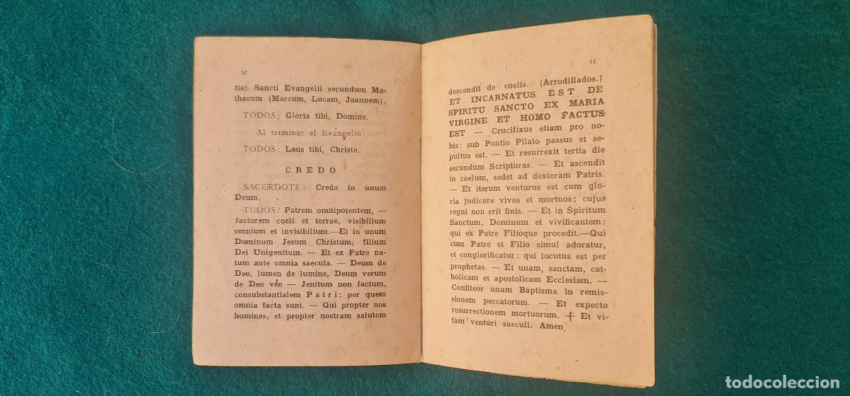Libros de segunda mano: LIBRILLO MISA DIALOGADA - LA SANTA MISA - Foto 4