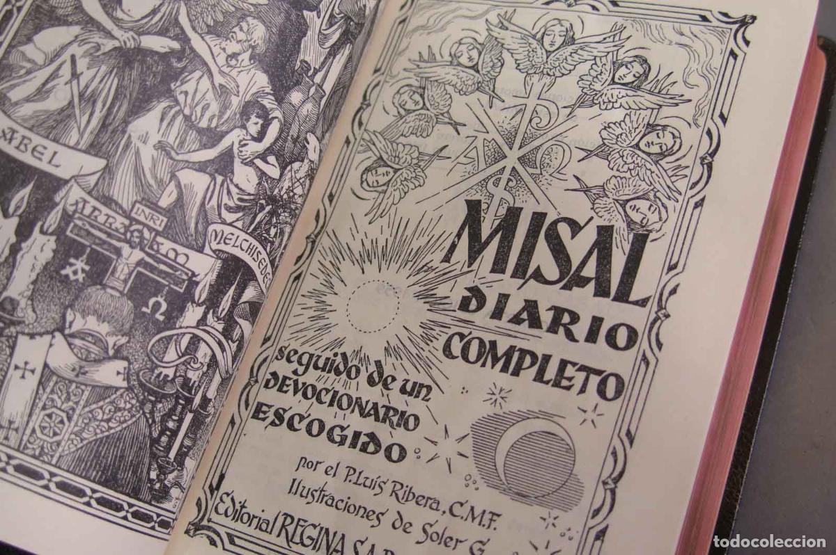 Libros de segunda mano: Misal diario y Devocionario. RIBERA, CMF. 1959 - Foto 2