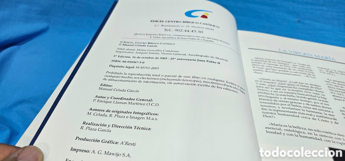 Libros de segunda mano: EL LIBRO DE LA VIRGEN , CENTRO BIBLICO CATOLICO . Ed. LUJO - Foto 7