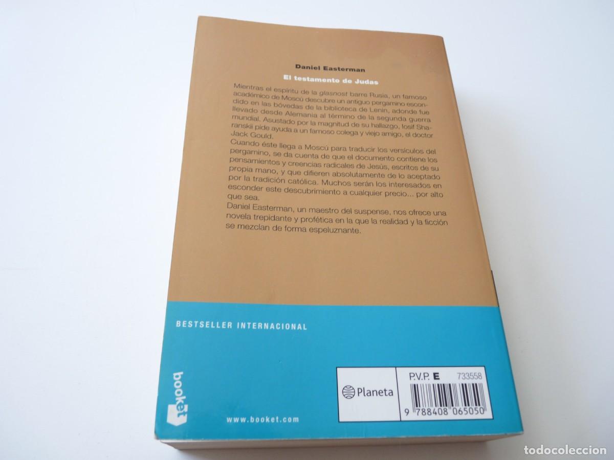 Libros de segunda mano: EL TESTAMENTO DE JUDAS de DANIEL EASTERMAN REF:3-164 - Foto 2