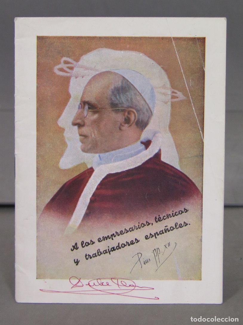 Second hand books: EL PAPA POR ESPA&Ntilde;A. RADIOMENSAJE DE SU SANTIDAD A LOS EMPRESARIOS TECNICOS Y TRABAJADORES ESPA&Ntilde;OLES