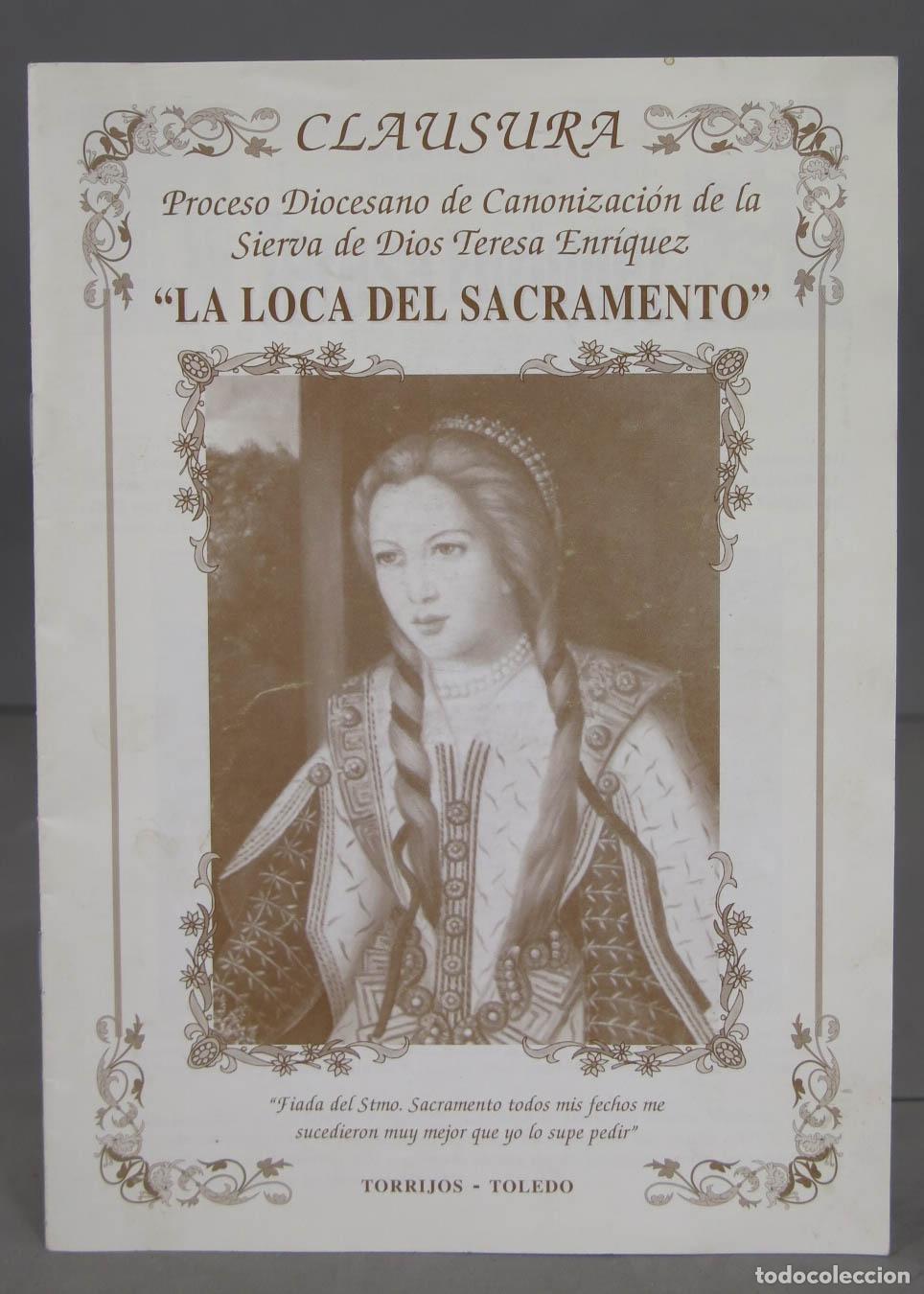 Second hand books: PROCESO DIOCESA DE CANONIZACION DE LA SIERVA TERESA ENRIQUEZ