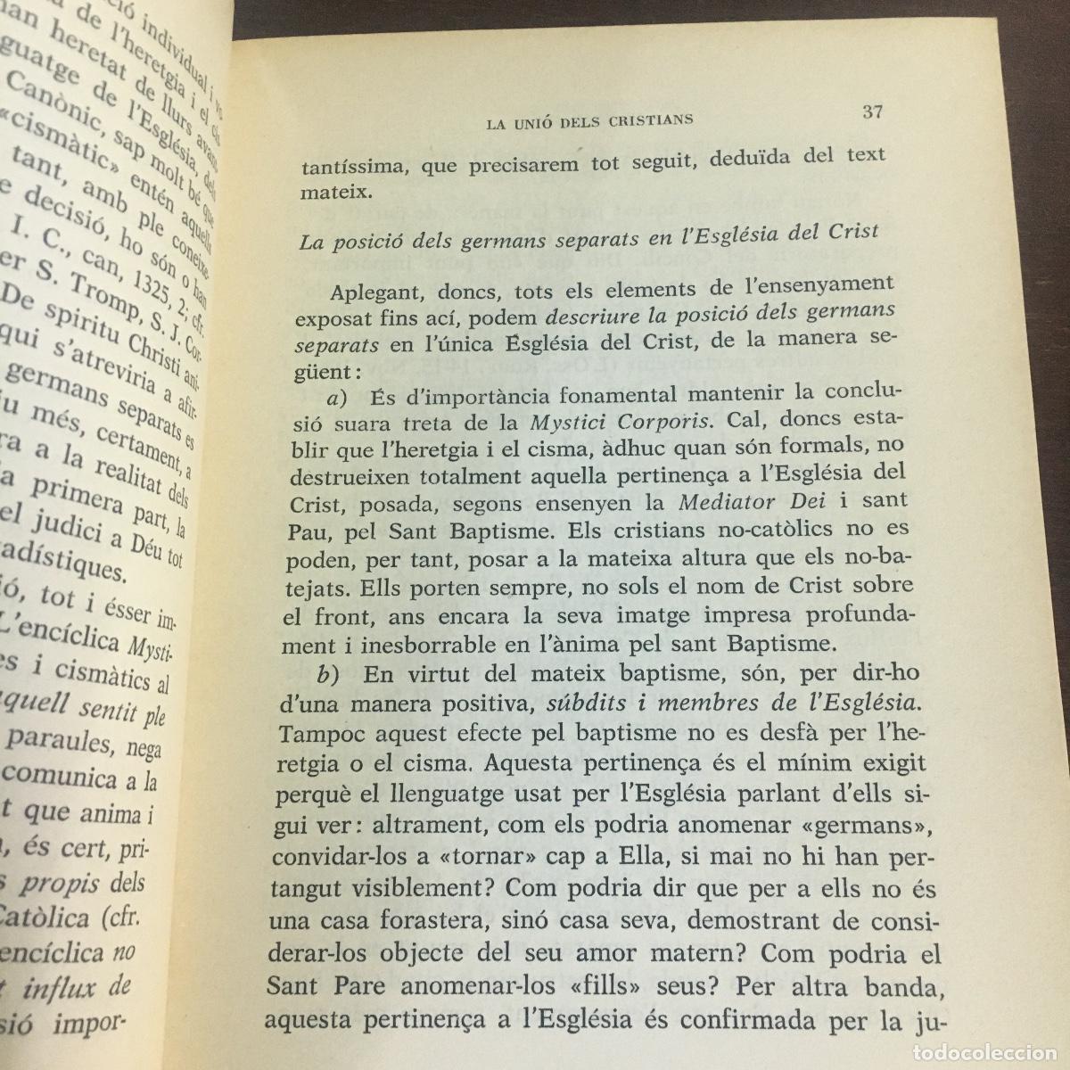 Libros de segunda mano: La Unio dels Cristians REF: 168 - Foto 3