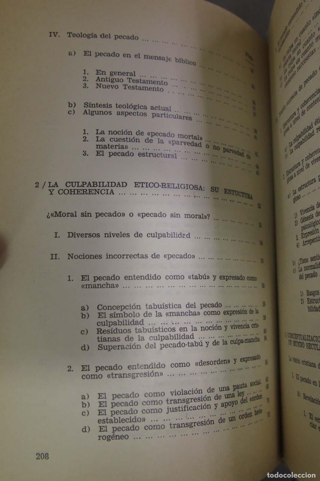Libros de segunda mano: C&oacute;mo hablar del pecado hoy. VIDAL - Foto 3