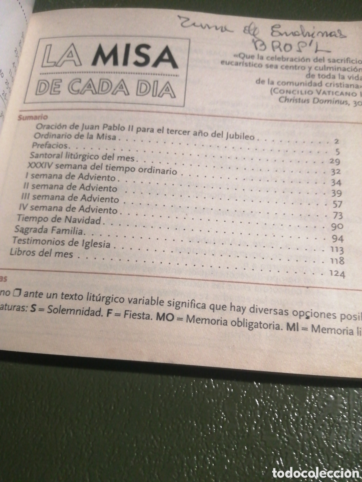 Libros de segunda mano: LA MISA DE CADA D&Iacute;A, A&Ntilde;O JUBILEO - Foto 2