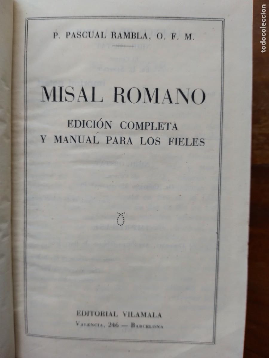Libros de segunda mano: Misal romano 1953 - Foto 4