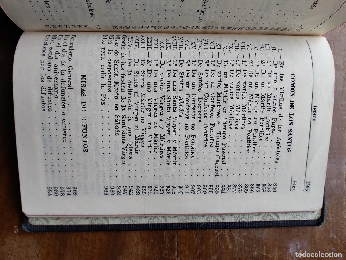 Libros de segunda mano: Misal romano 1953 - Foto 14