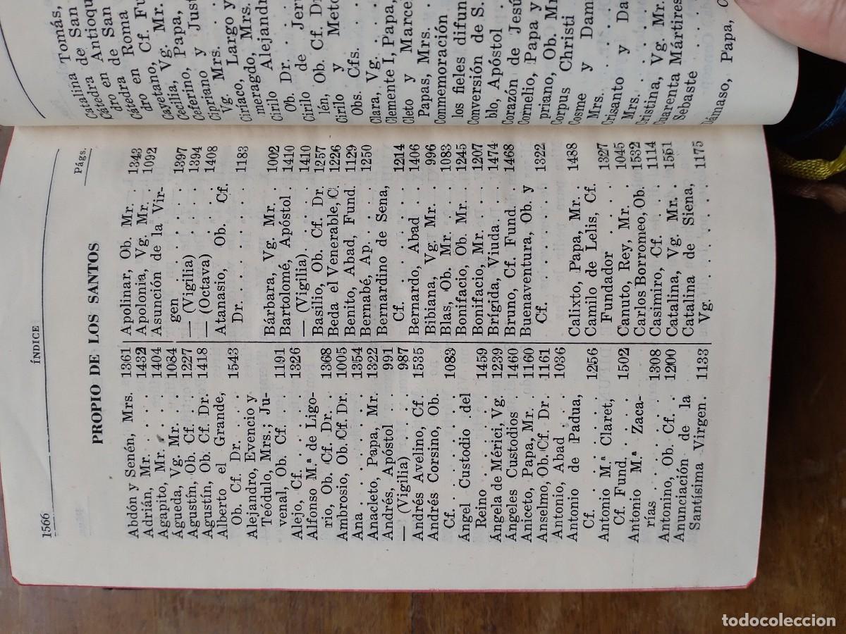 Libros de segunda mano: Misal romano 1953 - Foto 16