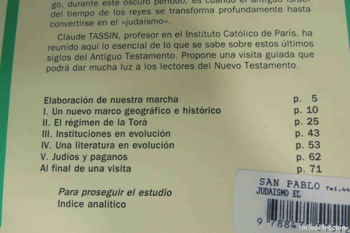 Libros de segunda mano: El juda&iacute;smo. Claude Tassin - Foto 2
