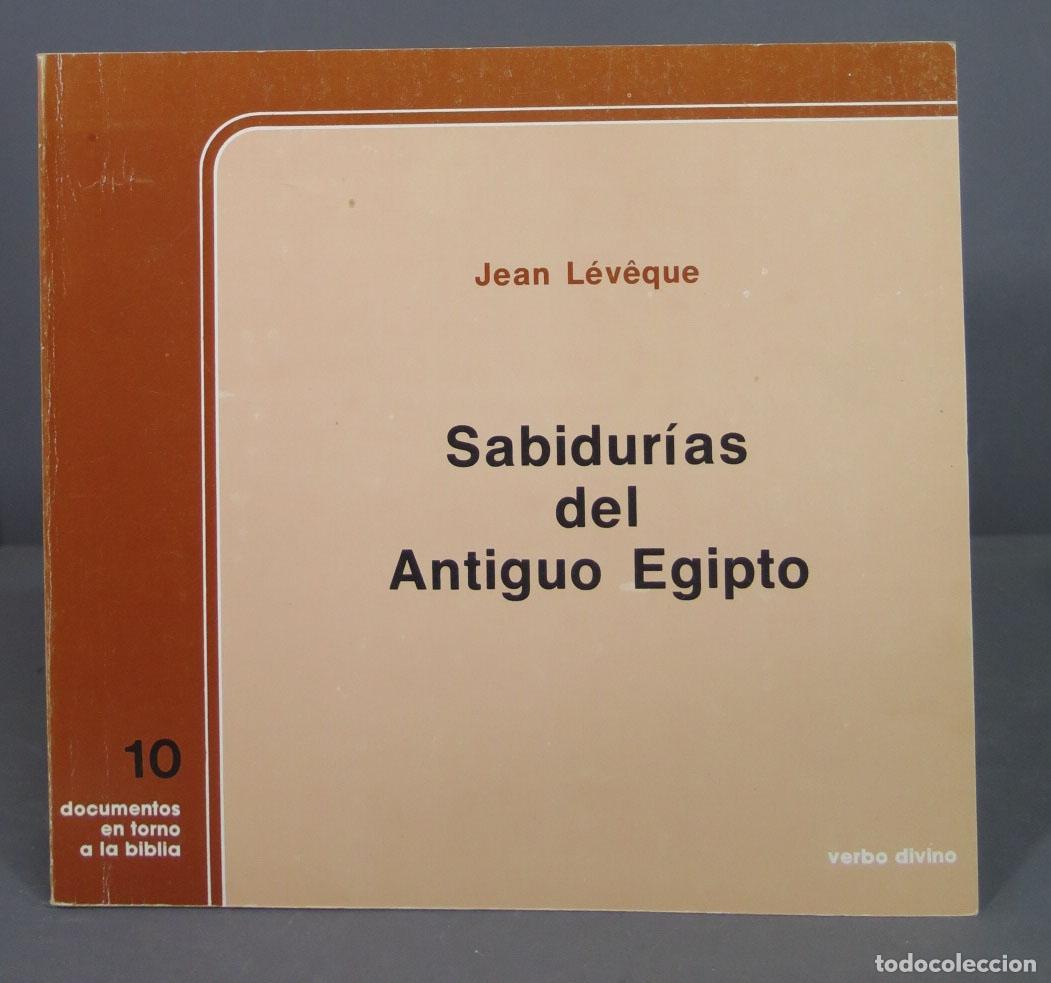Second hand books: SABIDURIAS DEL ANTIGUO EGIPTO