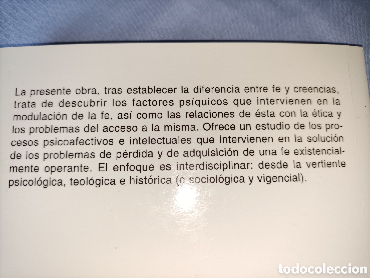 Libros de segunda mano: Psicolog&iacute;a de la fe. Luis Cencillo. - Foto 2