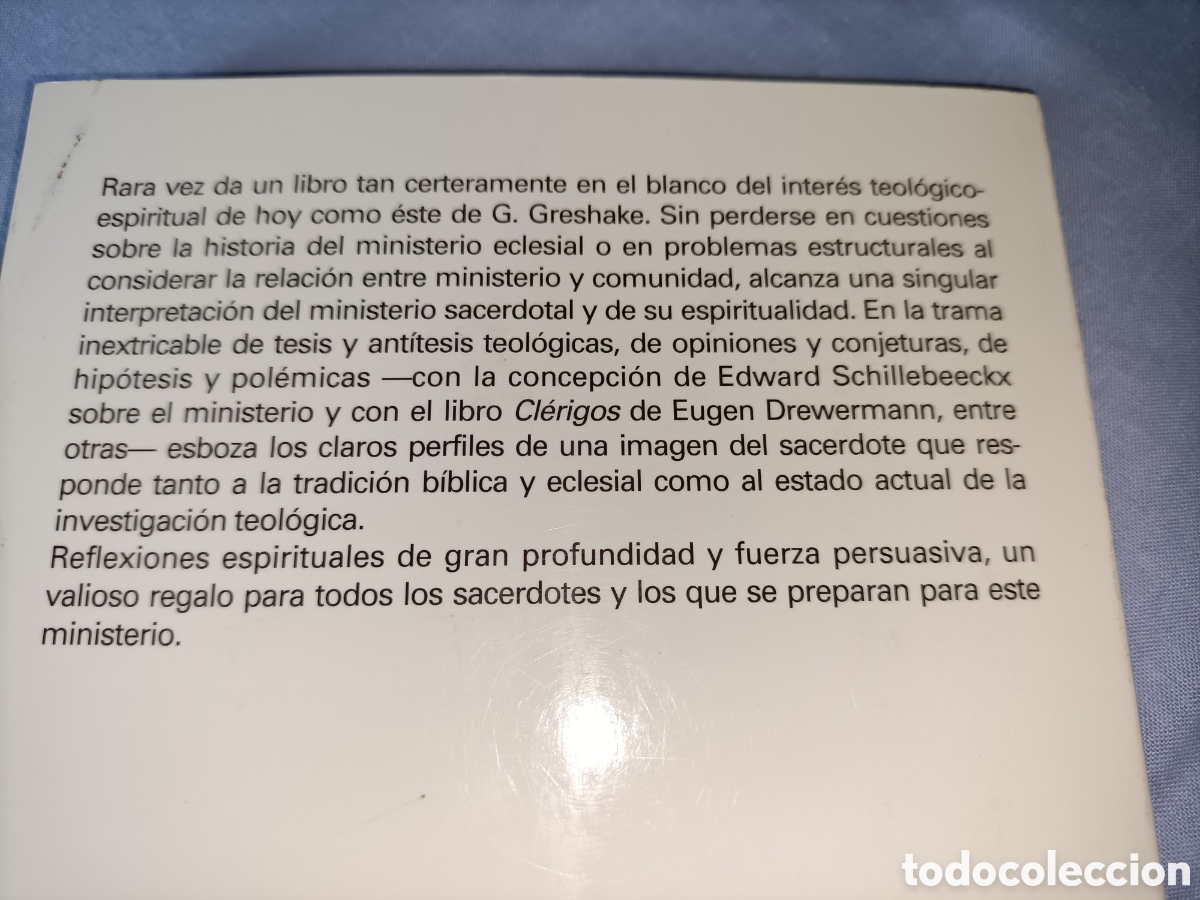 Libros de segunda mano: Ser sacerdote. Gisbert Greshake. - Foto 2