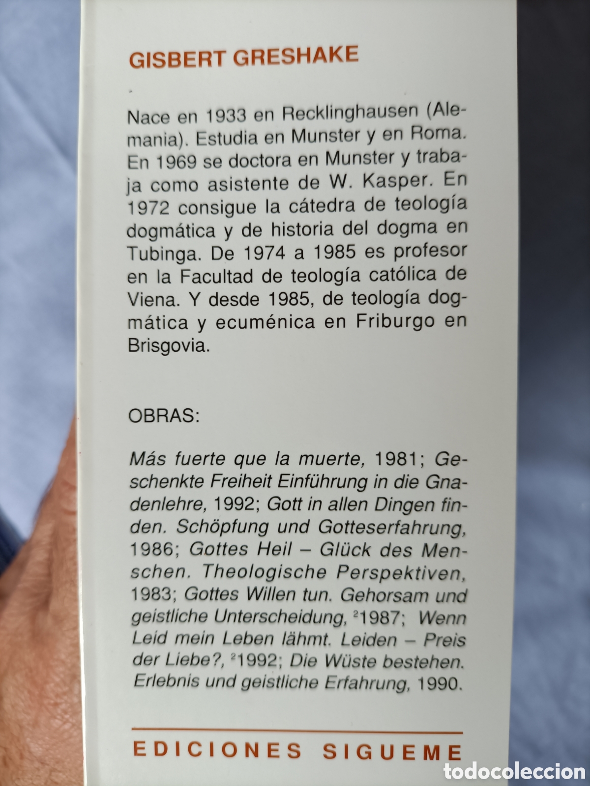 Libros de segunda mano: Ser sacerdote. Gisbert Greshake. - Foto 3