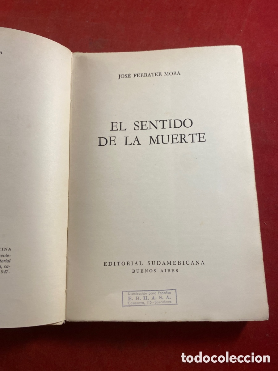 Libros de segunda mano: EL SENTIDO DE LA MUERTE - Foto 2