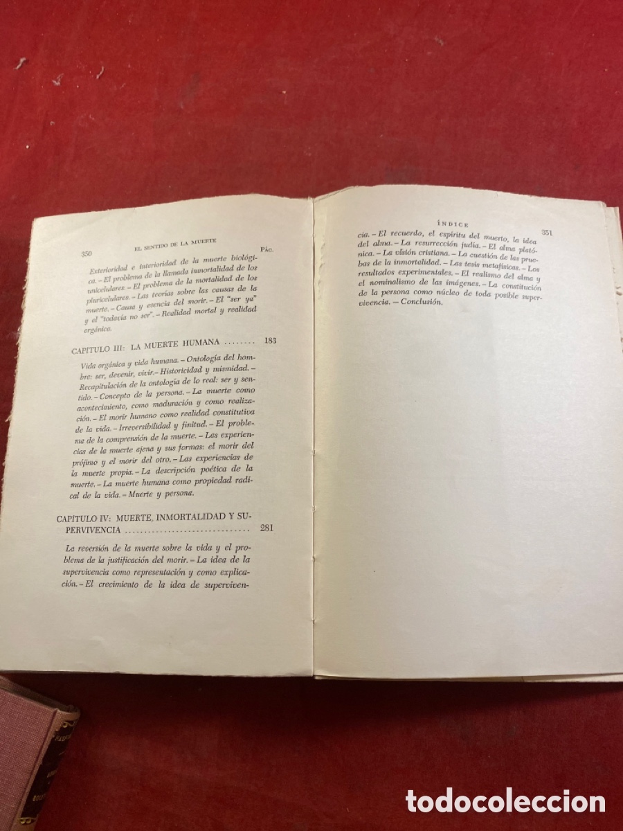 Libros de segunda mano: EL SENTIDO DE LA MUERTE - Foto 4