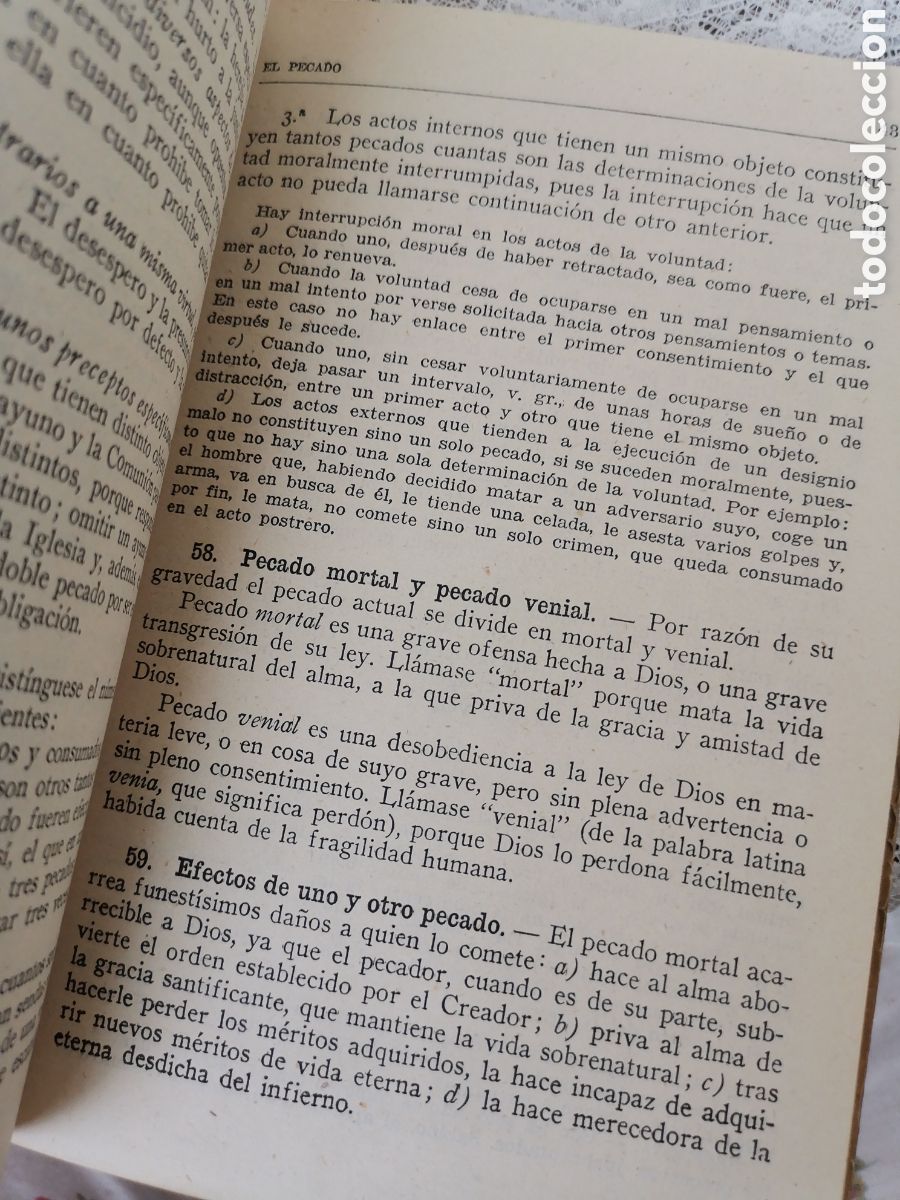 Libros de segunda mano: Antiguo libro LA MORAL CAT&Oacute;LICA - Foto 5