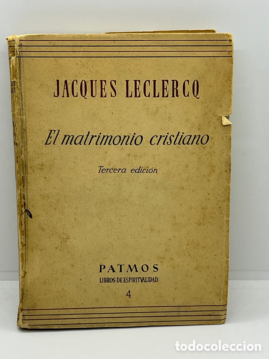 Libros de segunda mano: Libro El Matrimonio Cristiano - Foto 1
